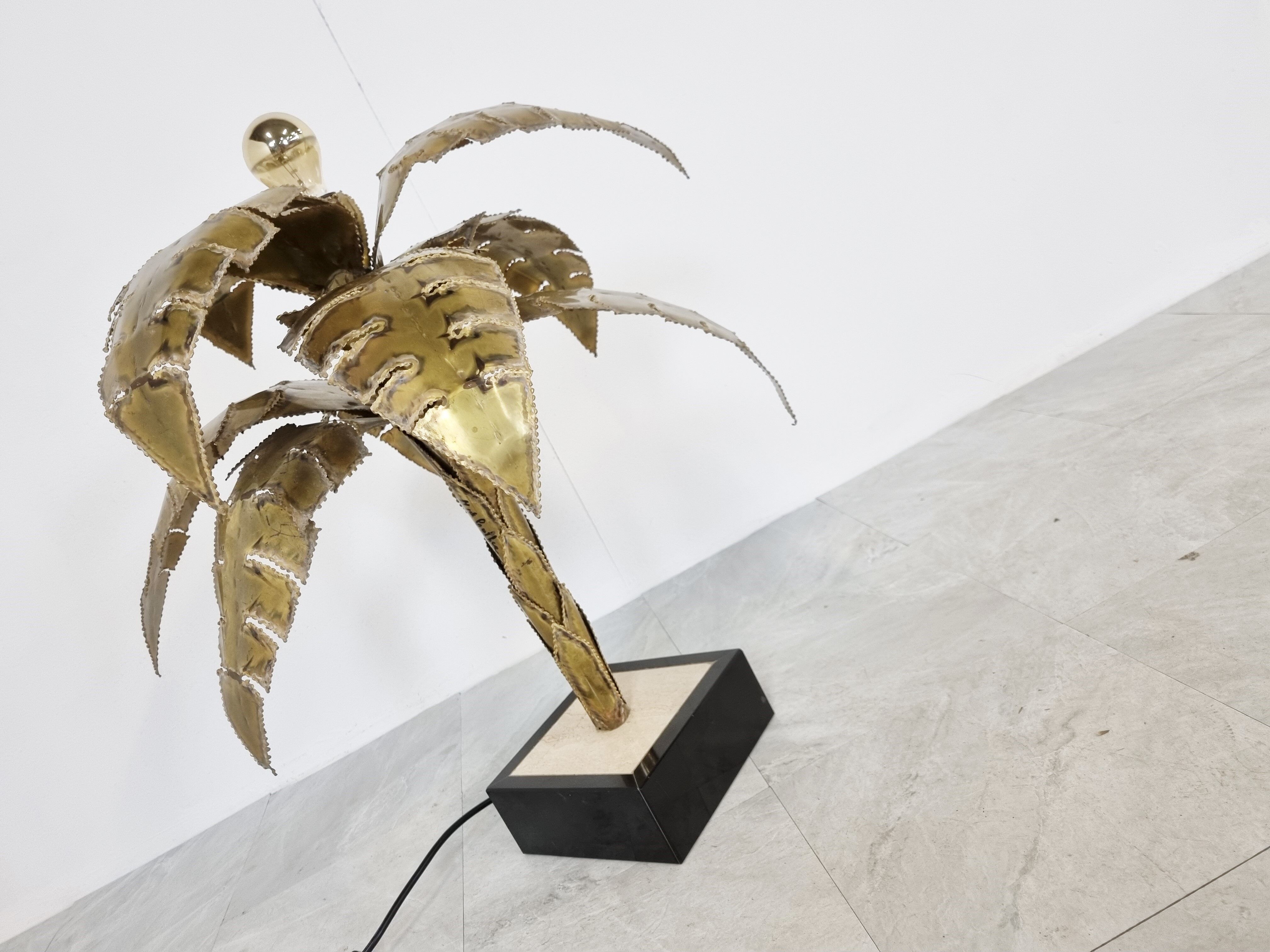 Palm table lamp, 1970s