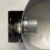 Pair of Space Age brushed metal wall lights