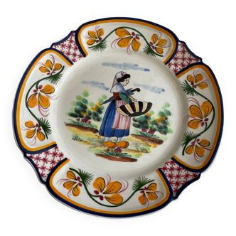 Hb Quimper plate