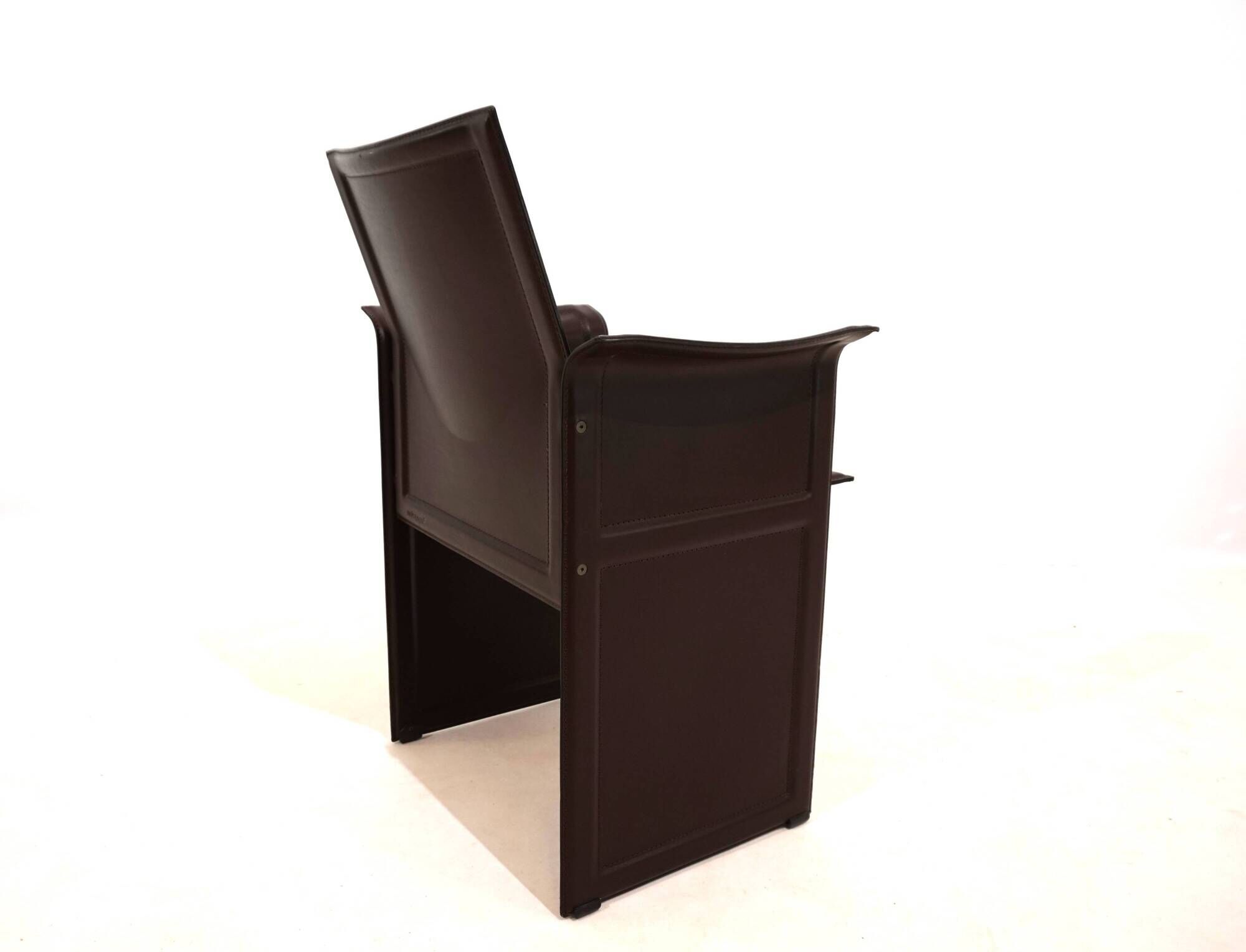 Set of 4 Matteo Grassi Korium dining/conference chairs by Tito Agnoli
