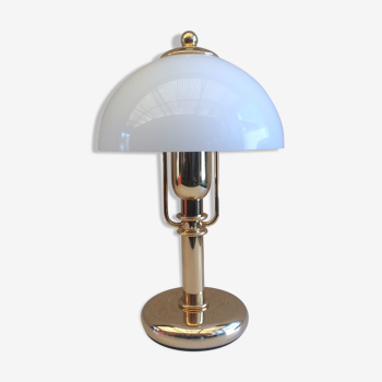 Modernist lamp vintage 70 Murano glass & brass