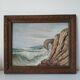 Painting on wood "seaside"