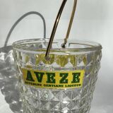 Diamond-tipped glass ice bucket