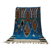 Grand tapis marocain en laine naturelle, dimensions 250x150 cm, fait main