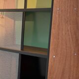 Vintage Alta 1950s glass-fronted bookcase