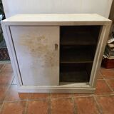 Sliding door craft cabinet