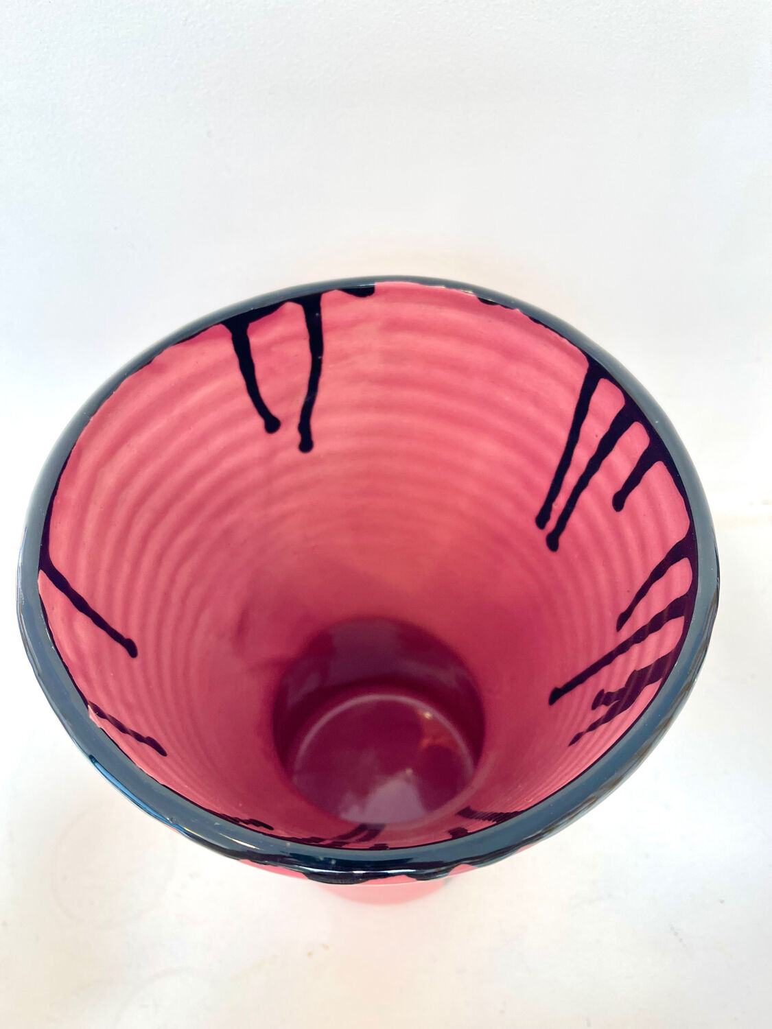Large pink Art Ceram vase, circa 1970
