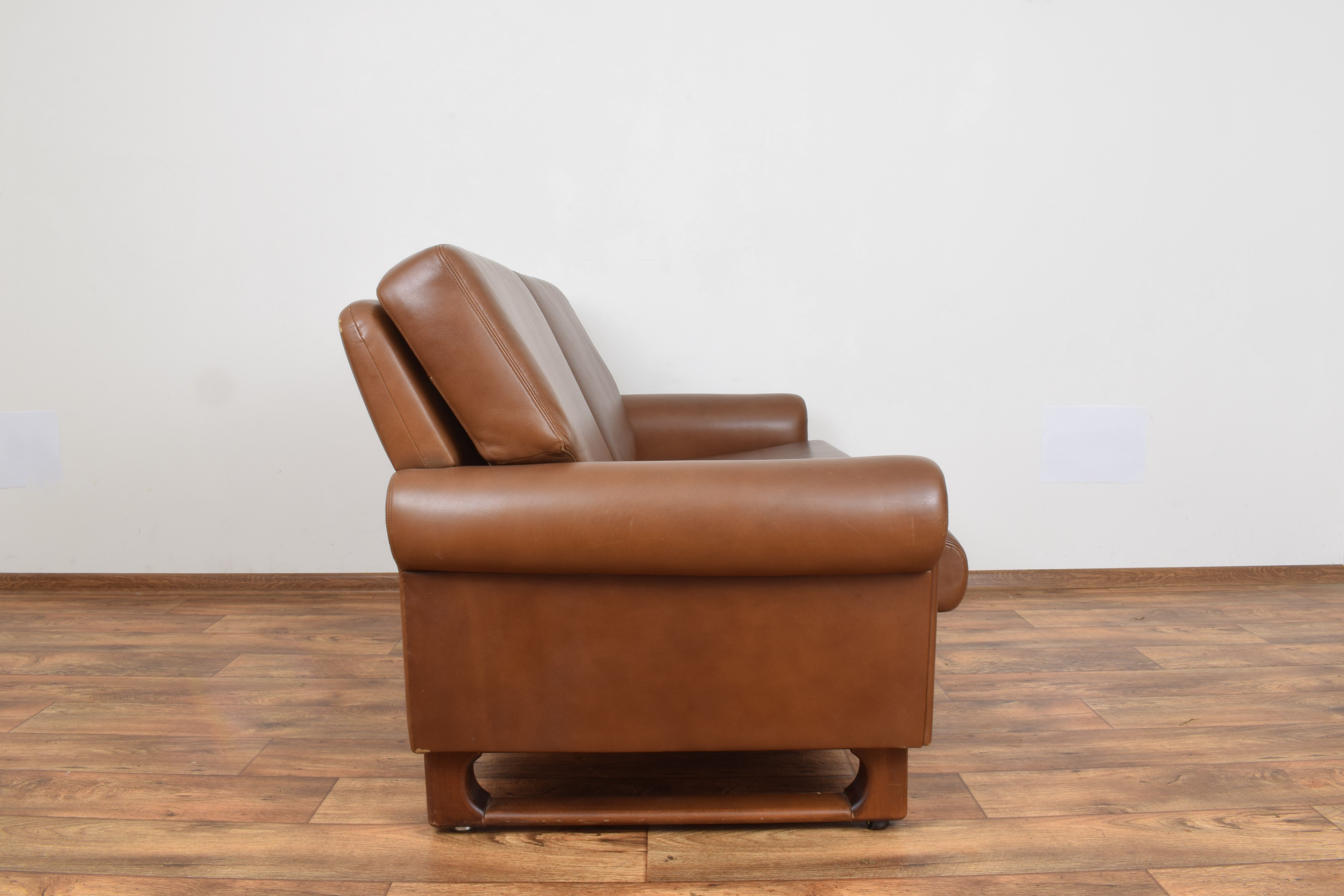 Mid-Century Danish Leather Sofa, 1960s