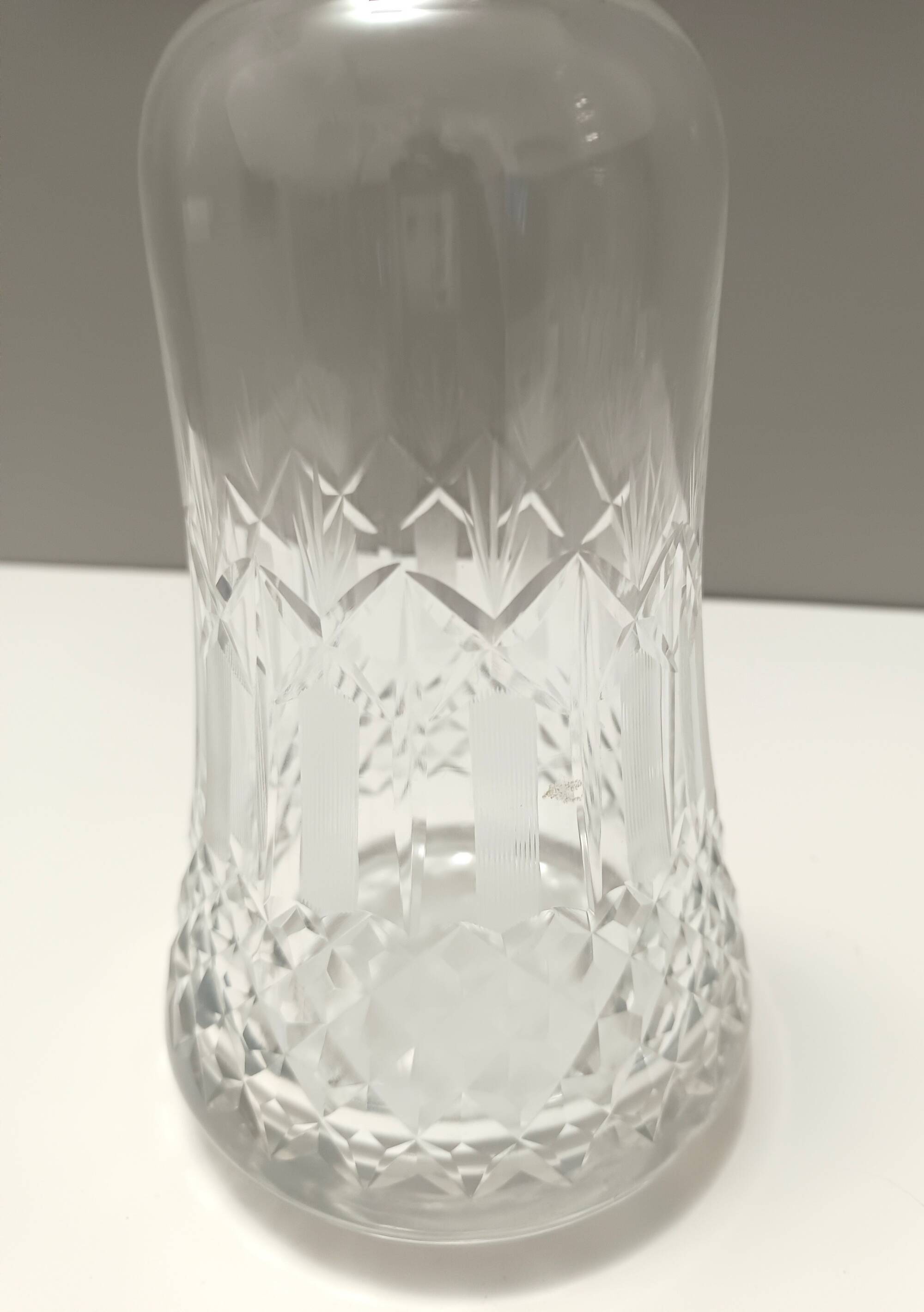 Pair of Transparent Crystal Decanter Bottles by Bleikristall, Germany