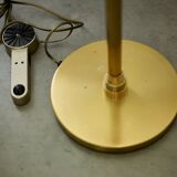 Floor lamp Gianfranco Frattini, metal gold and alabaster, Relco Milano