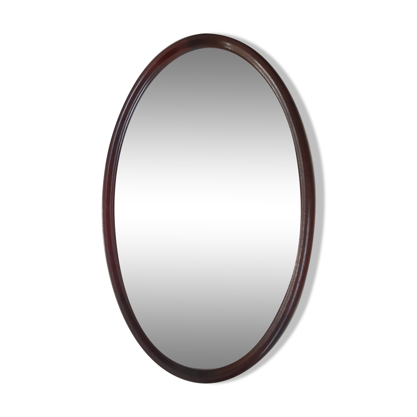 Miroir ovale ancien 63x42cm