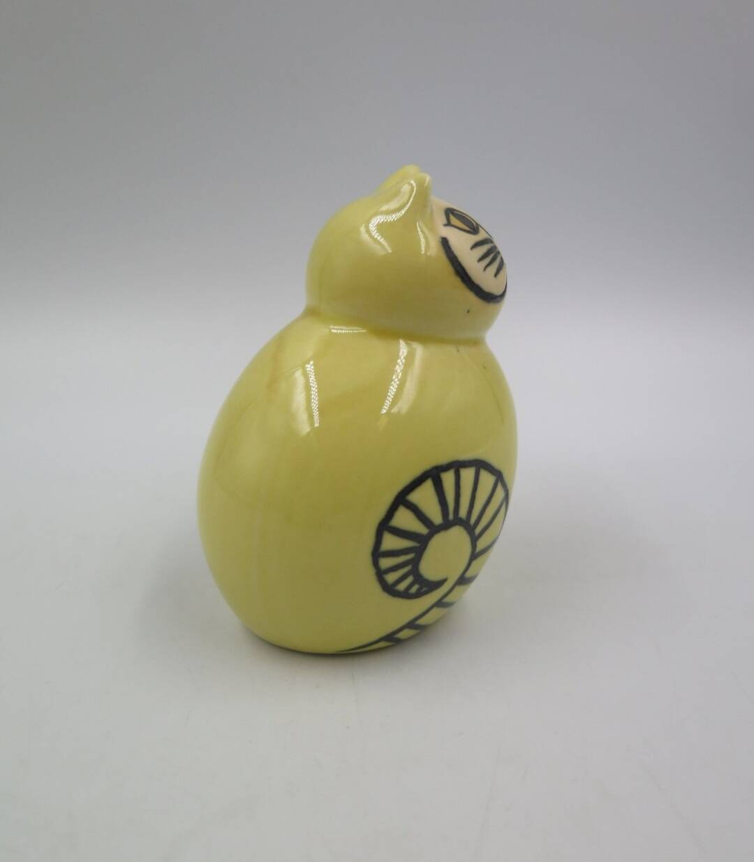 Ceramic Cat MIA Yellow Lisa Larson Atelier Gustavsberg