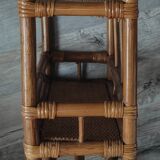 Vintage rattan shelf