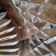 Dessert or vintage fruit salad service 7 pieces molded glass