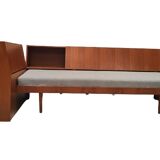 Méridienne mid century, canapé-lit