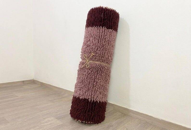 Tapis en laine pure fait main artisanale traditionnelle 1,5/2,5 m