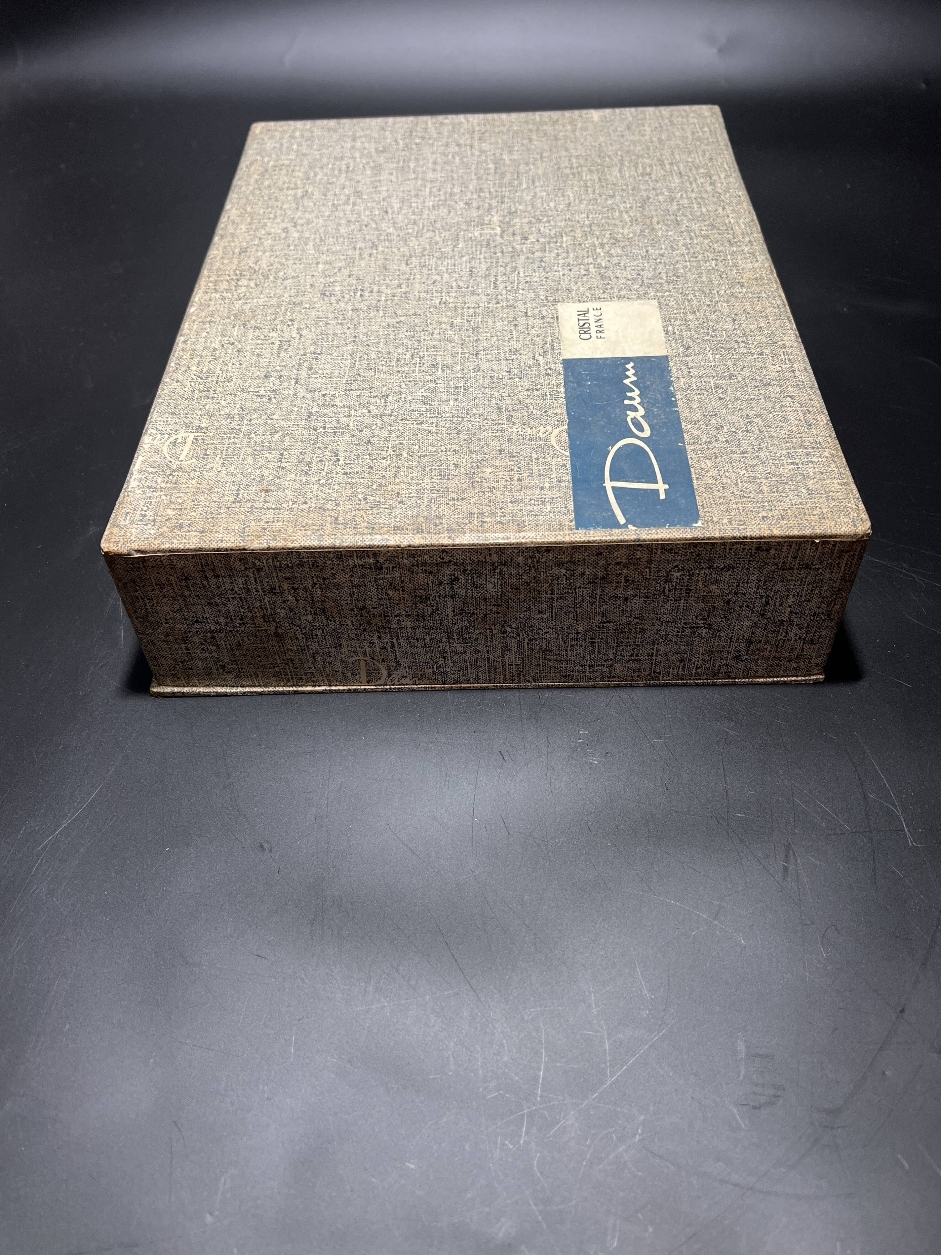 Box of eight cocktail glasses from the Daum brand