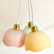 Set of 3 multicoloured hanging decorations