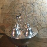 Sorbet display and silver metal ice cream