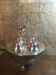 Silver metal sorbet and ice cream display stand