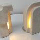 Pair of stone lamps. Albert Tormos 1970