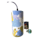 Vintage fabric blue flower lamp