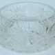 Salad bowl in cut and chiseled crystal