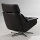 Vintage Danish mid-century Werner Langenfeld leather lounge chair 1970s