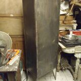 Industrial metal column cabinet.
