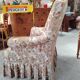 Antique armchair fully restored with brass wheels.