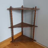 Hanging corner wall shelf