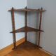 Hanging corner wall shelf