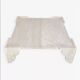 Large square coffee table in travertine by Claude Berraldacci. 1990s. France.
