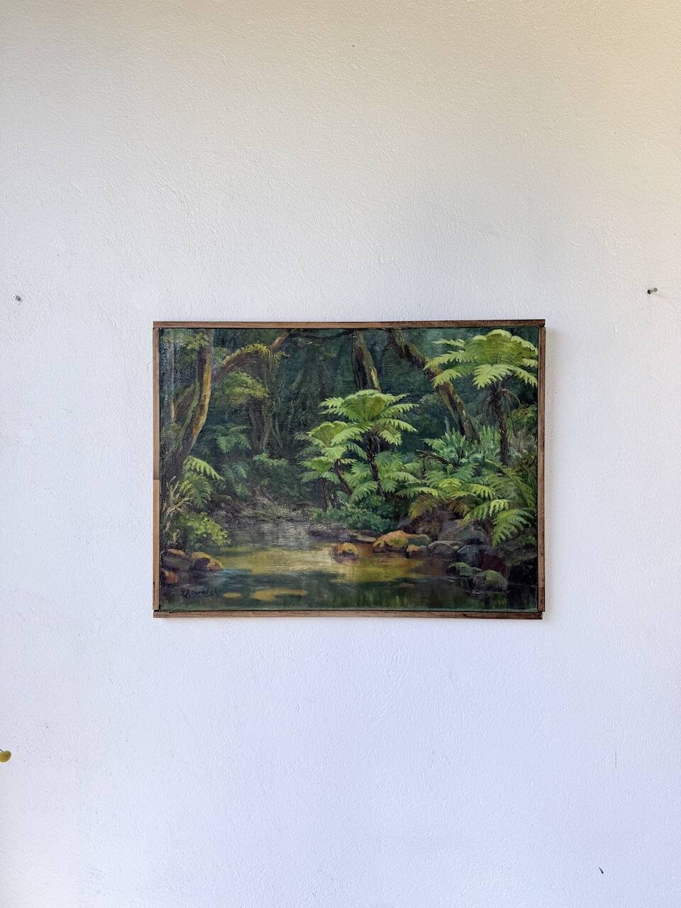 Oil painting "jungle" forest landscape