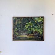 Oil painting "jungle" forest landscape