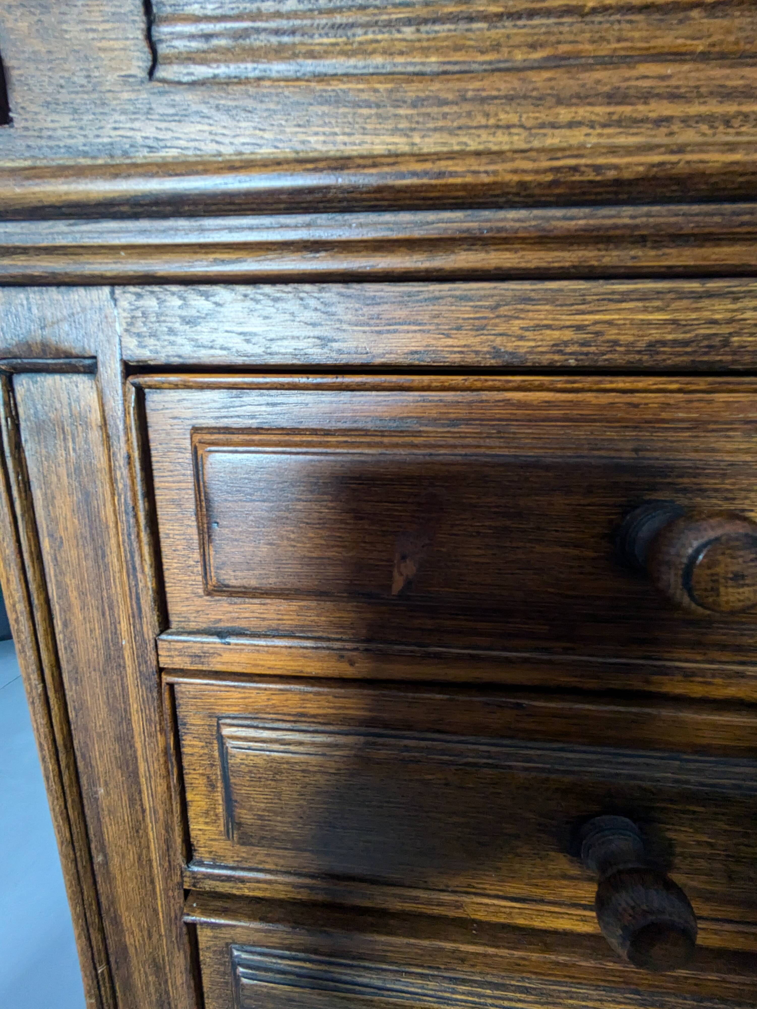 Solid wood secretary