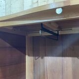 1950s English walnut bedroom wardrobe