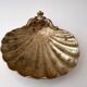 Brass shell dish, soap dish from around 1900 by "J. Gallo"