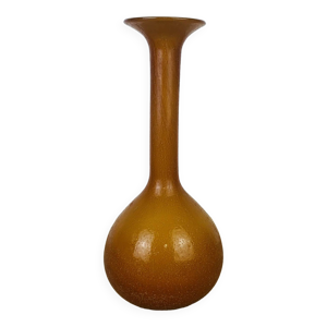 Vase vintage années - verre orange