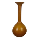 Vintage vase 70s caramel orange glass