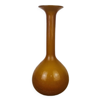 Vintage vase 70s caramel orange glass
