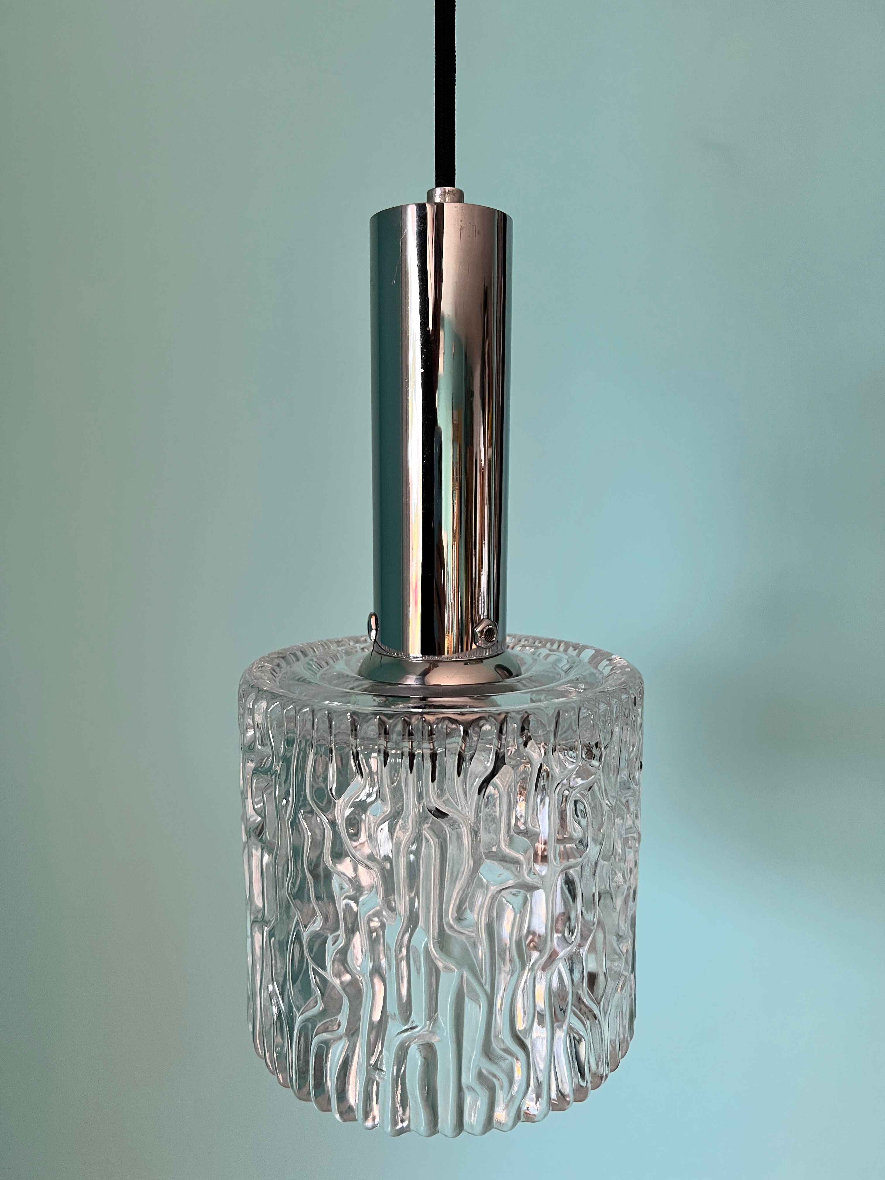 Art deco lamp / Mid century modern lamp / home decor from 1960s / ceiling pendant lamp shade