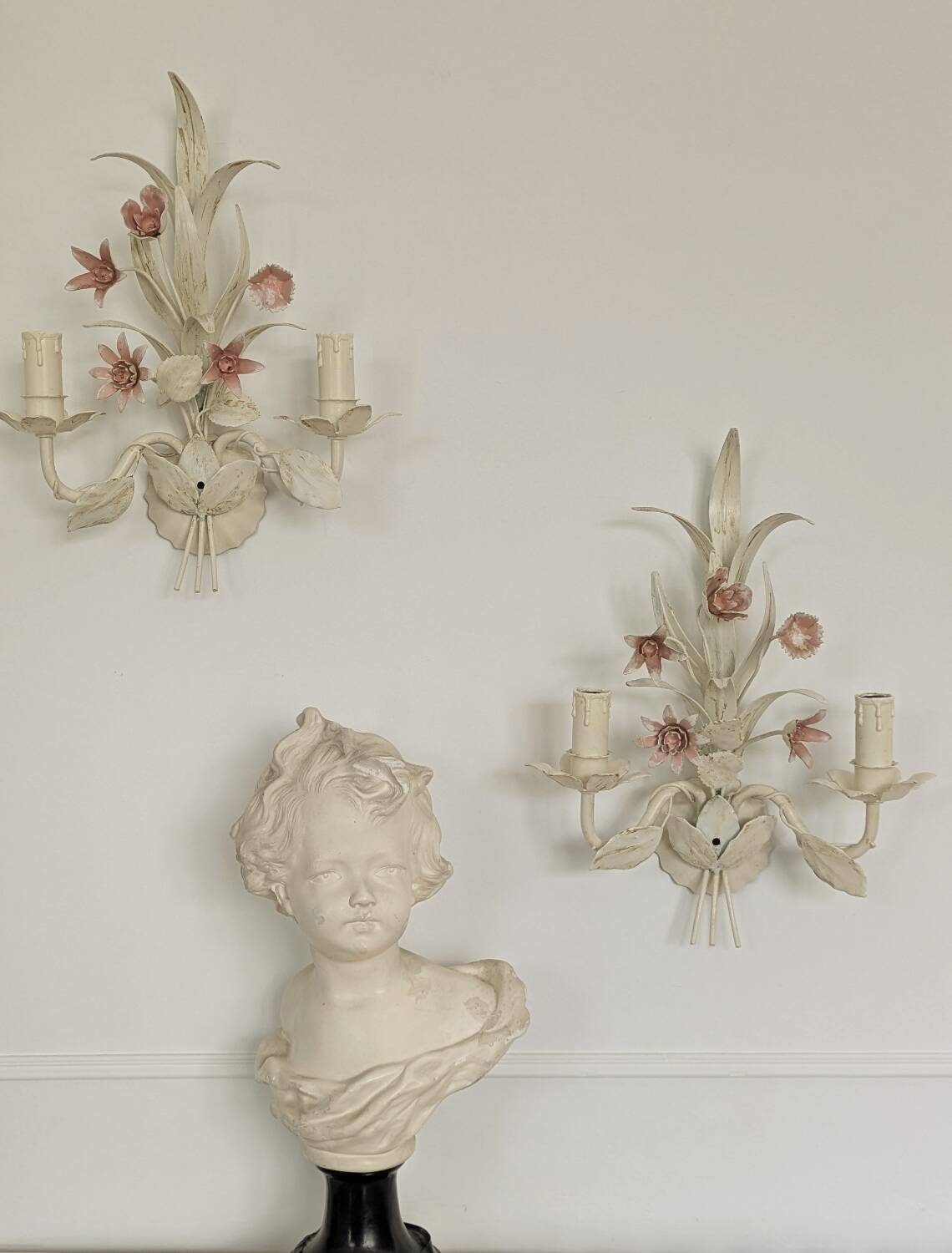 Shabby chic wall lights