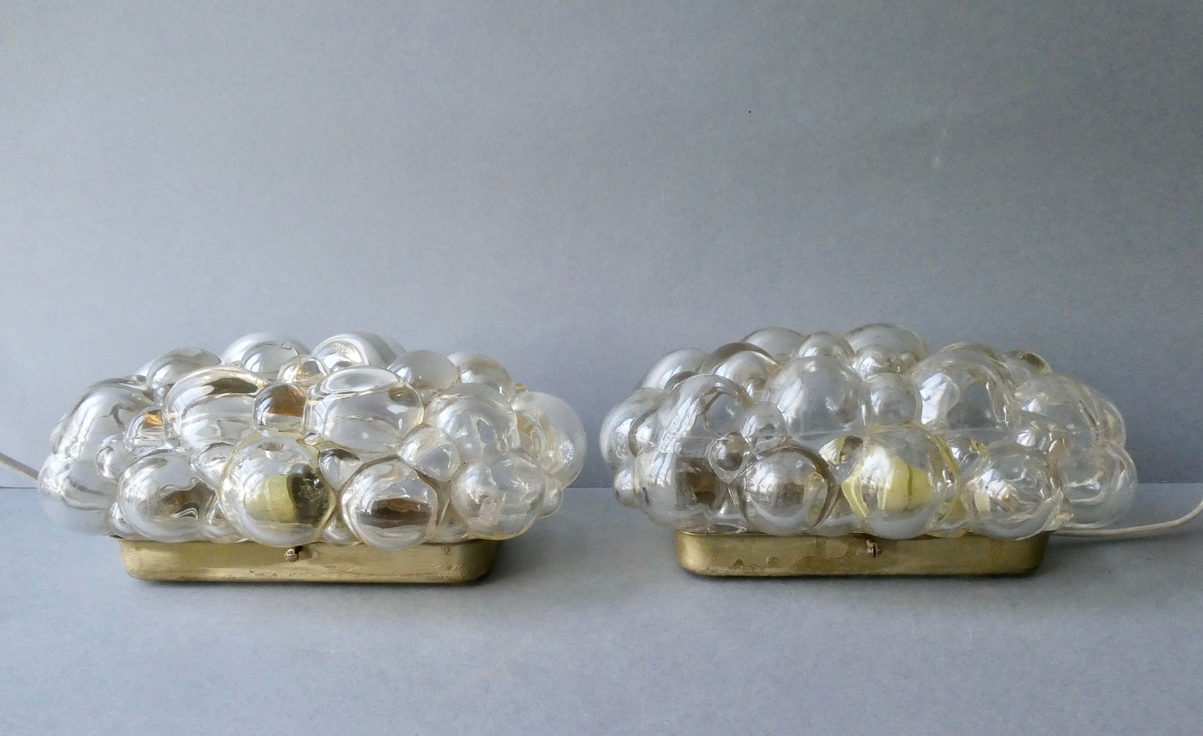 Pair of wall lamps Helena Tynell 60s
