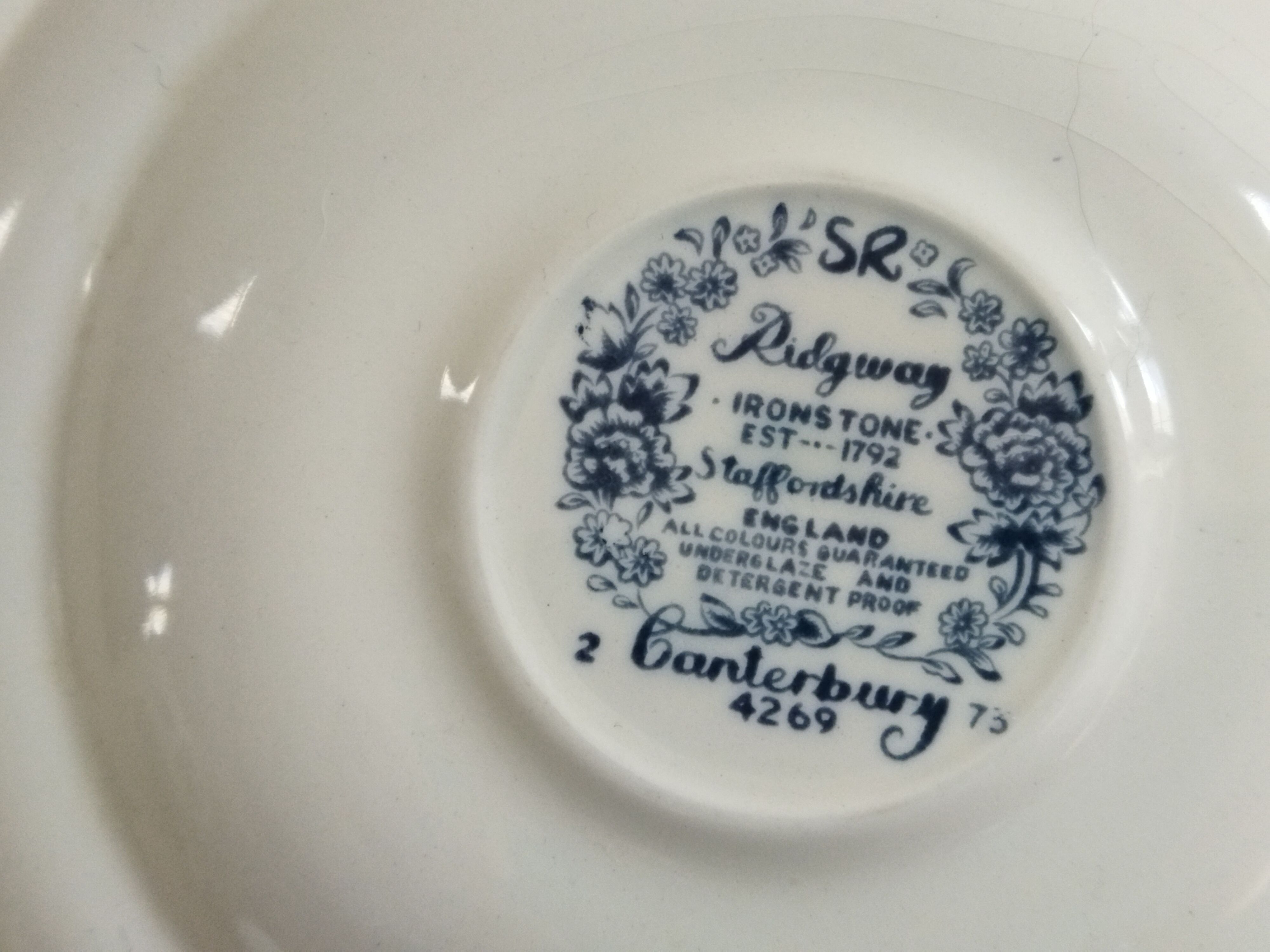 English coffee cups Ridgway Canterbury