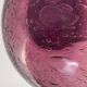 Bubble mouth blown glass vase Biot style height 22cm