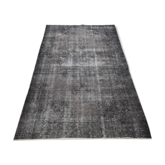 Tapis classique noir & gris 214x110cm