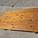 Vintage set pine coffee table and corner table