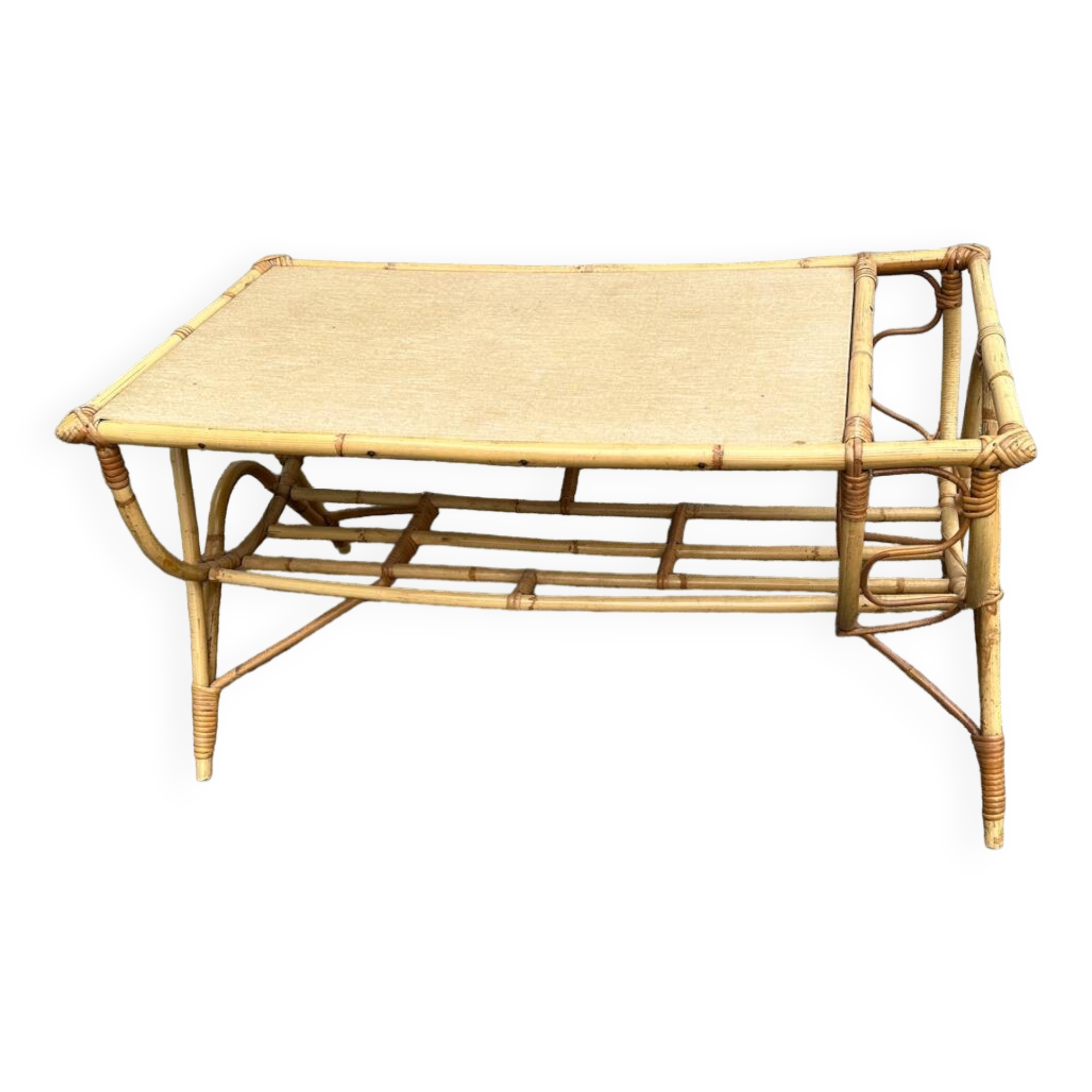 Rattan coffee table