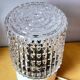 Pair of textured glass lamps 1970